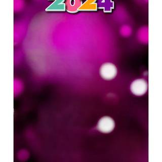 Pink New Year 2024 wallpaper