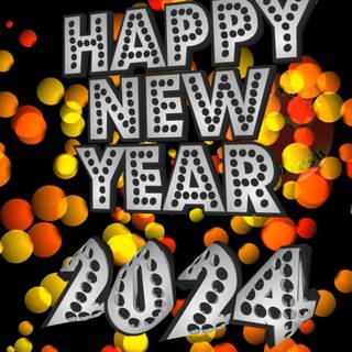 iPhone New Year 2024 wallpaper