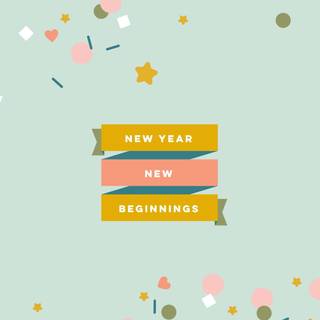 New Year aesthetic desktop wallpaper