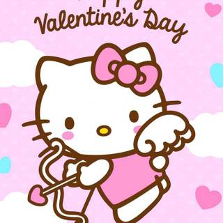 Valentine's Day cat wallpaper