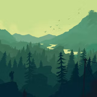 Ultrawide forest wallpaper