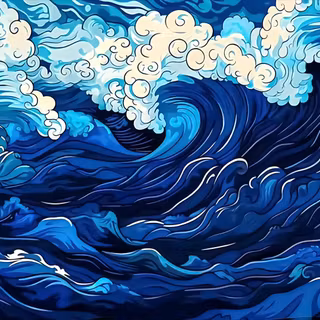 White and blue computer wallpaper