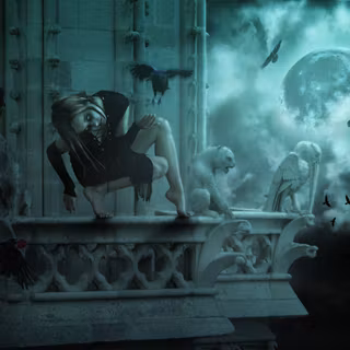 Vampire aesthetic computer wallpaper