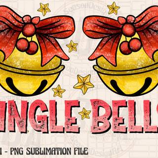 Jingle bells computer wallpaper