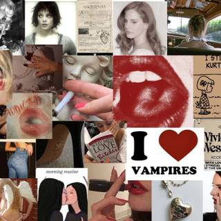 Vampire aesthetic computer wallpaper