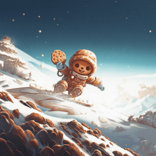 Cartoon winter Macbook wallpaper