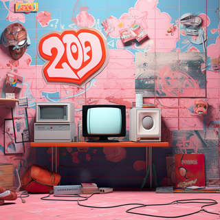 Pink Y2k desktop wallpaper