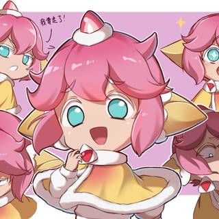 Strawberry anime laptop wallpaper