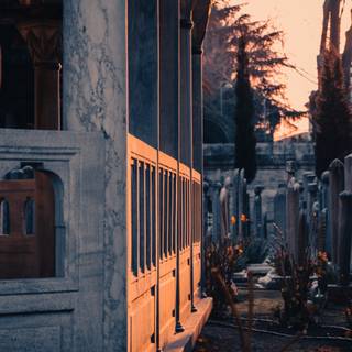 Gazebo sunset wallpaper