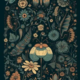 Nature pattern wallpaper