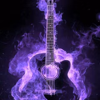 Purple guitar wallpaper