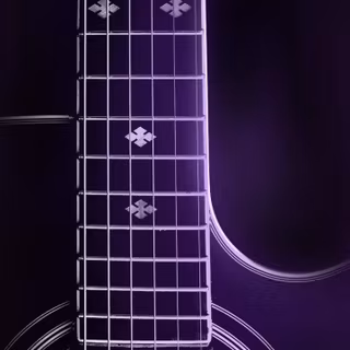 Purple guitar wallpaper