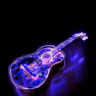 Purple guitar wallpaper