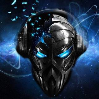 Robot skull wallpaper