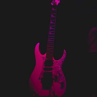 Purple guitar wallpaper