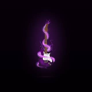 Purple guitar wallpaper