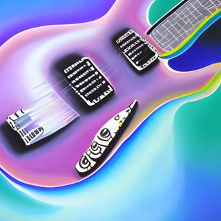 Purple guitar wallpaper
