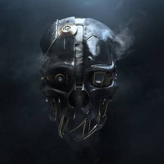 Robot skull wallpaper