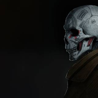 Robot skull wallpaper