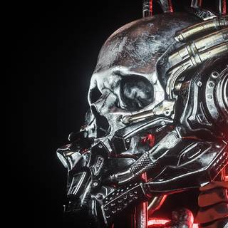 Robot skull wallpaper