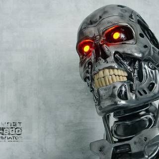 Robot skull wallpaper