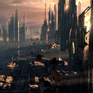 Star Wars Coruscant wallpaper