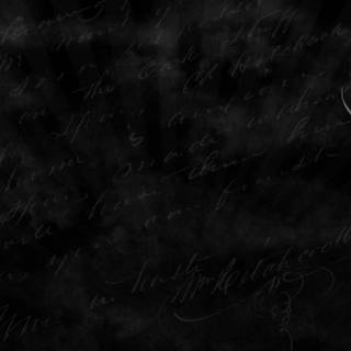 Black writing wallpaper