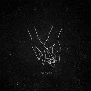 Black writing wallpaper