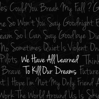 Black writing wallpaper