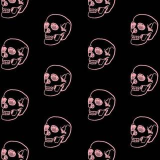 Pink skeleton wallpaper