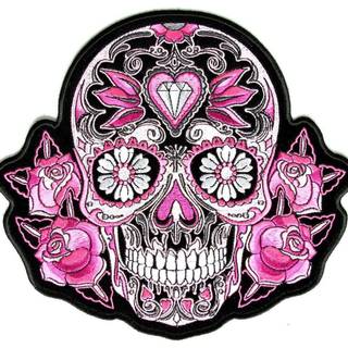 Pink skeleton wallpaper