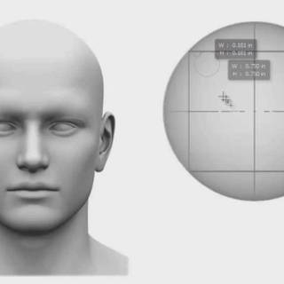 Human head wallpaper