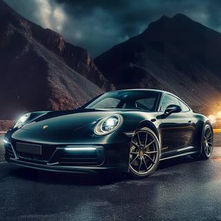 Porsche dark wallpaper