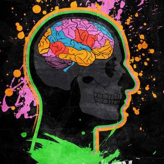 Human head wallpaper