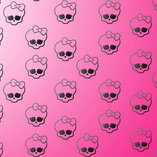 Pink skeleton wallpaper