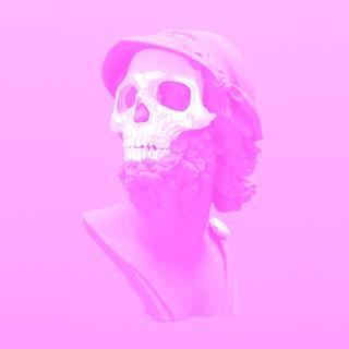 Pink skeleton wallpaper