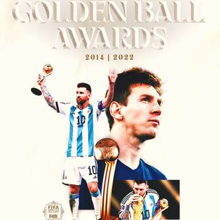 Messi golden ball wallpaper