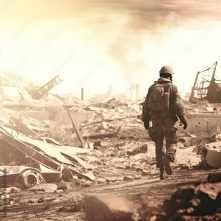 Lone soldier wallpaper