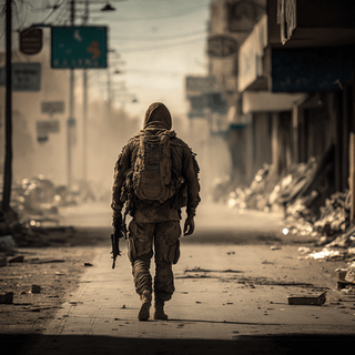 Lone soldier wallpaper