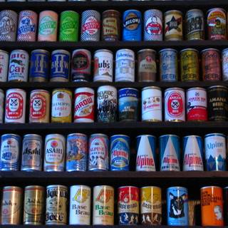 Beer can wallpaper