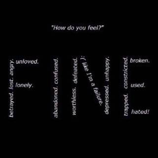 Sad and depressing wallpaper