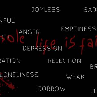 Sad and depressing wallpaper
