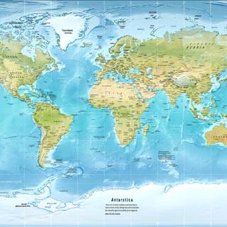 World physical wallpaper