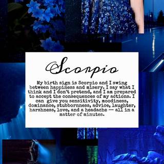 Blue Scorpio wallpaper