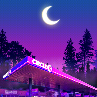 Purple winter drive wallpaper