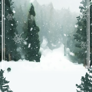 Forest green winter wallpaper