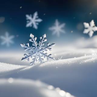 Snowflake winter wallpaper
