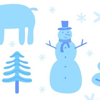 Kawaii winter laptop wallpaper