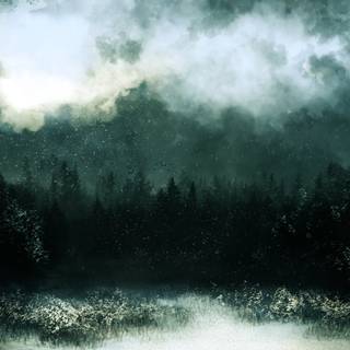 Winter art dark wallpaper