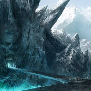 Winter art dark wallpaper